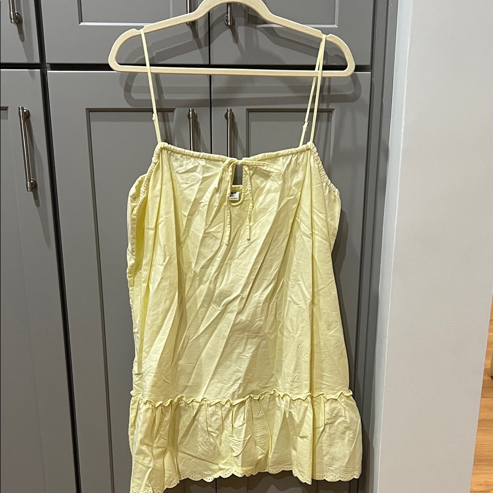 Sunday Best Yellow Women's Spaghetti Strap Dress